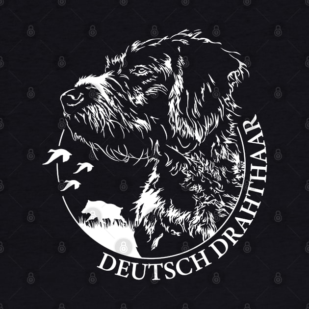 Proud Deutsch Drahthaar dog Portrait by wilsigns